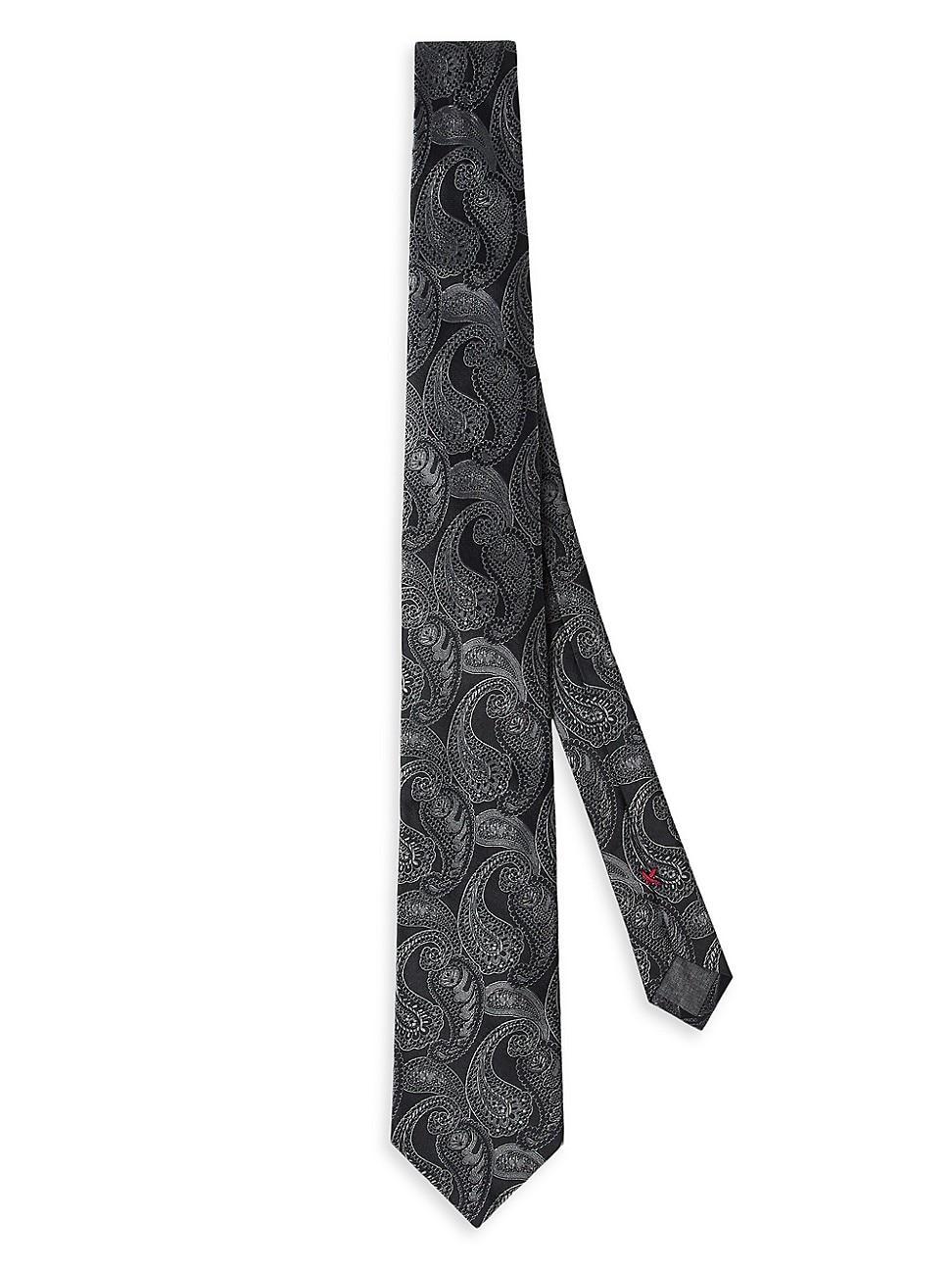 Mens Paisley Silk Tie Product Image