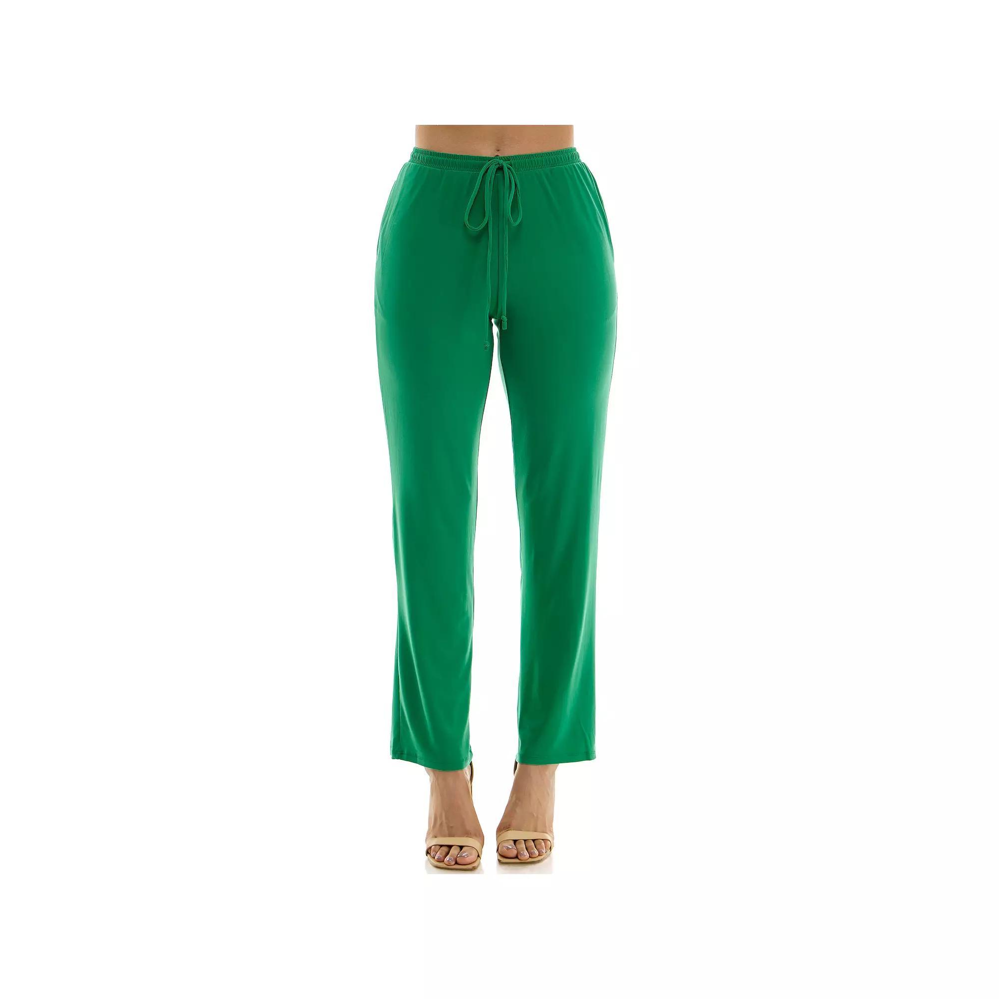Women's Nina Leonard Classic Drawstring Pant,  Product Image