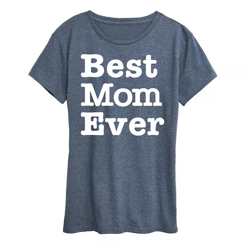 Women's Best Mom Ever Graphic Tee, Size: XL, Heather Grey Product Image