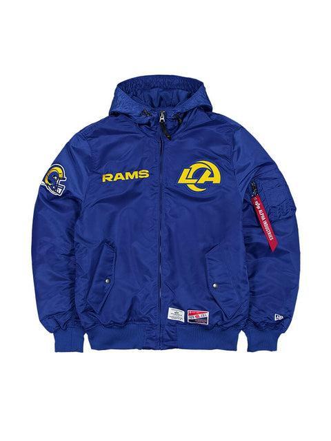 LOS ANGELES RAMS X ALPHA X NEW ERA L-2B BOMBER JACKET Product Image