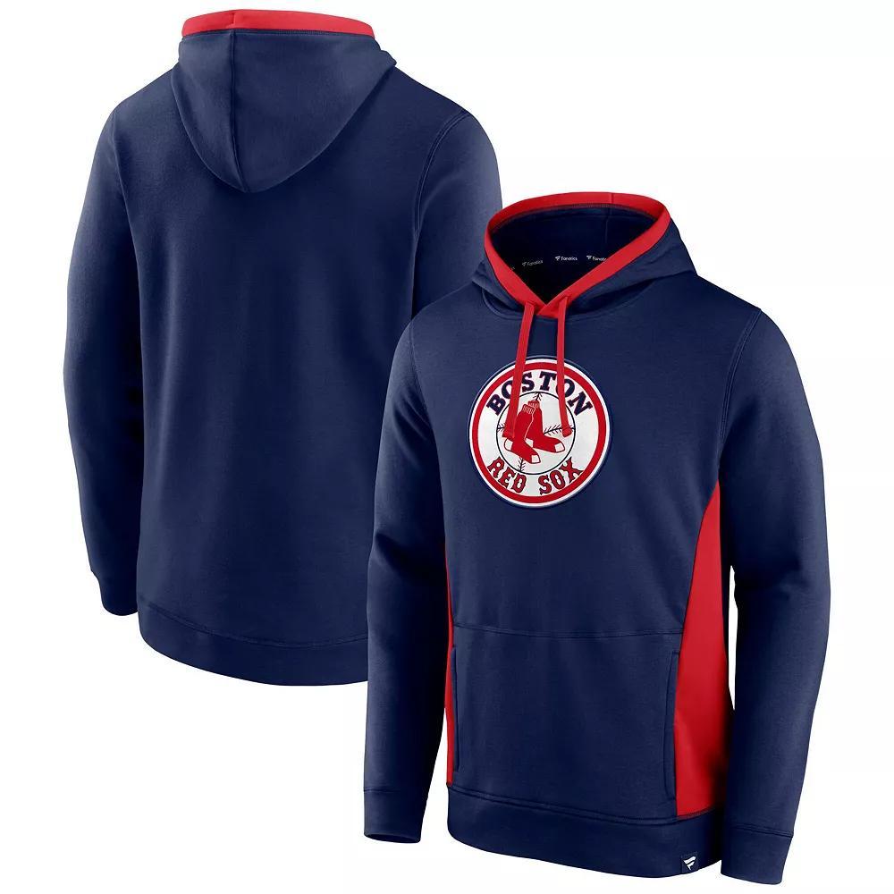 Men's Fanatics Navy Boston Red Sox True Classics Fanarama Pullover Hoodie, Size: Medium, Blue Product Image