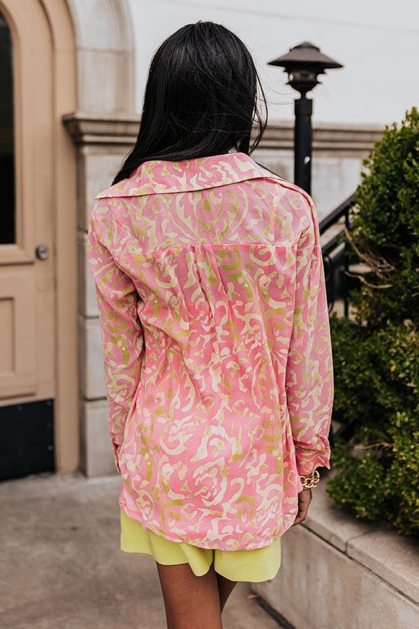 Feeling Elite Chiffon Button Up Product Image