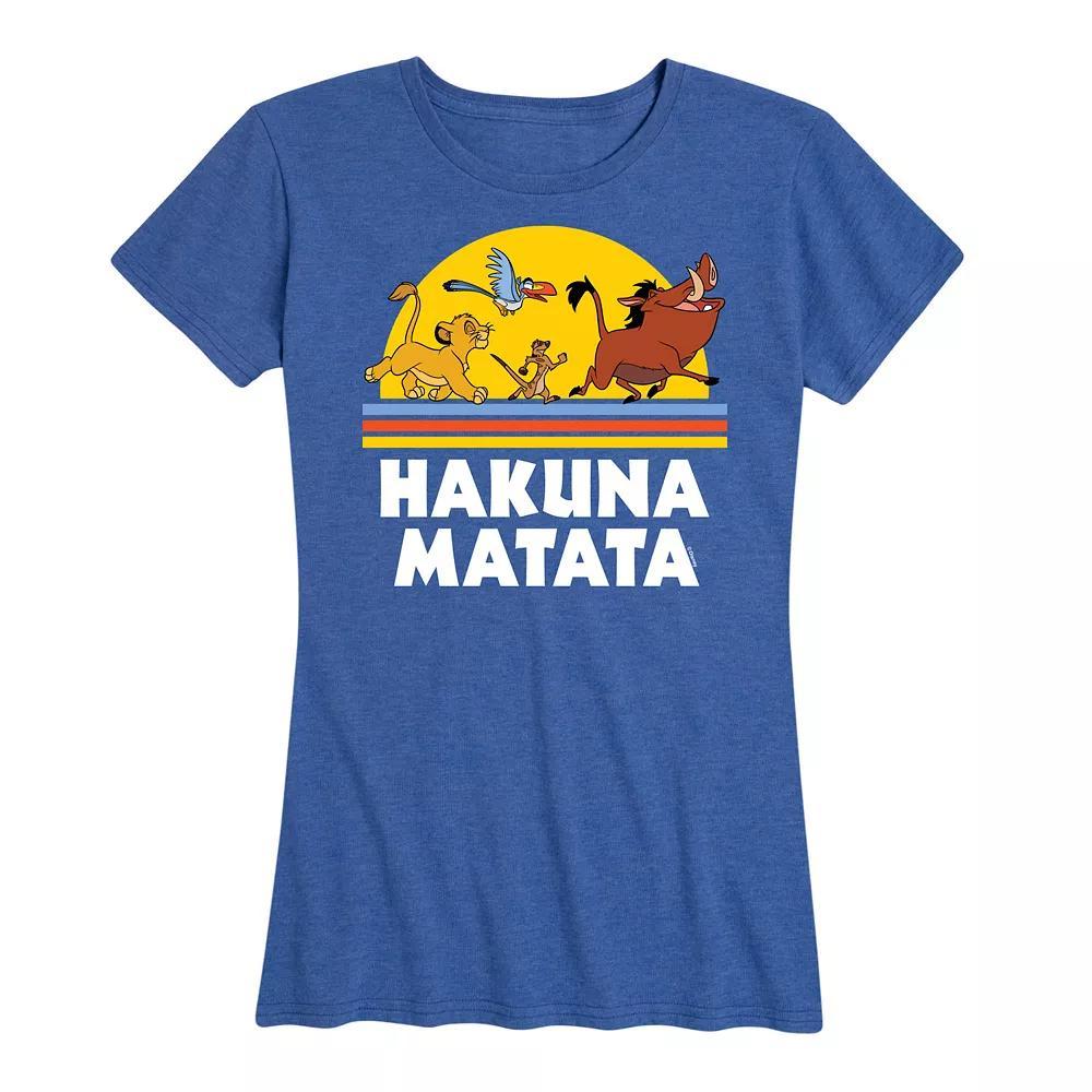 Disney's Lion King Women's Hakuna Matata Sunset Graphic Tee,  Product Image