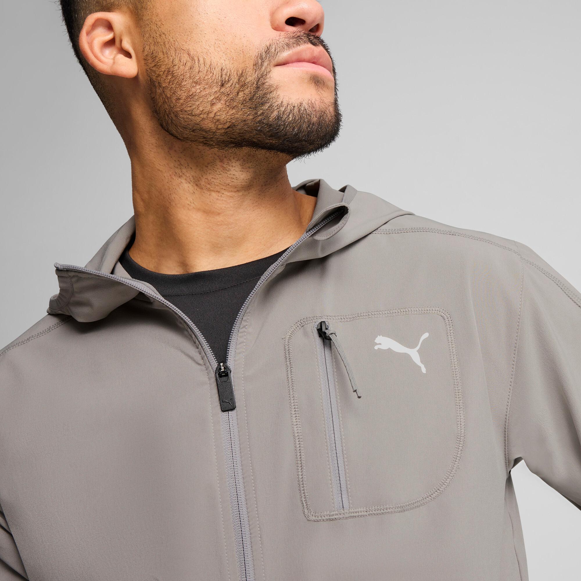 PUMA FLEX Men's Woven Jacket in Grey Product Image