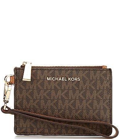 Michael Kors Signature Logo Jet Set Small Coin Purse Wristlet Product Image