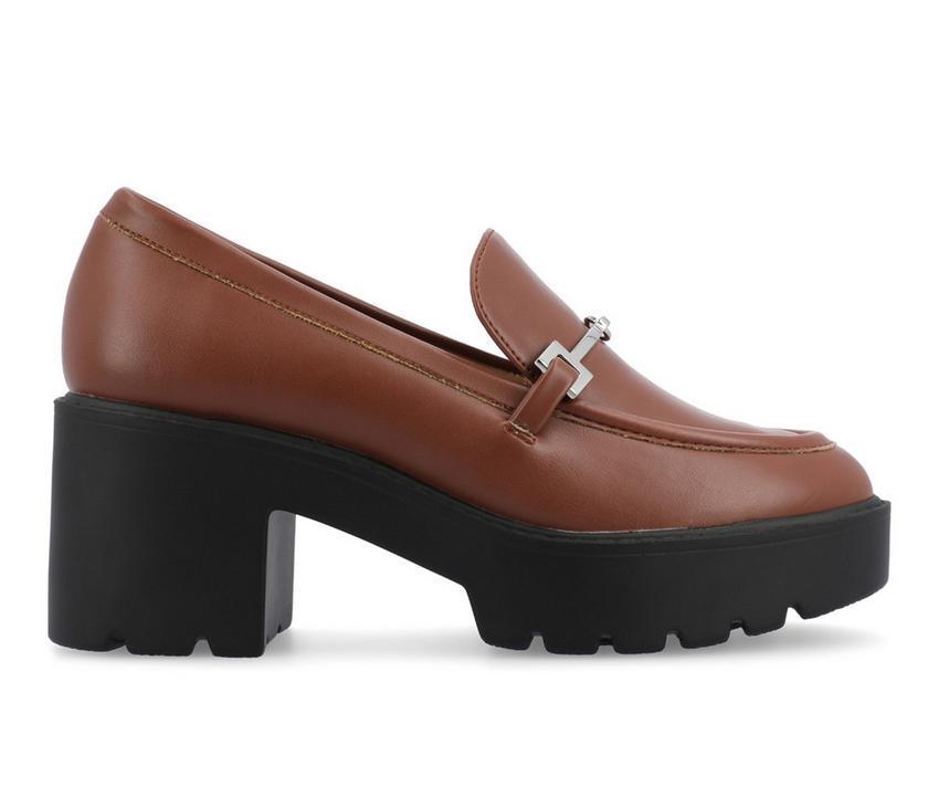 Women's Journee Collection Keeziah Chunky Heeled Loafers Product Image