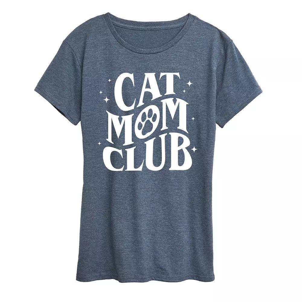 Women's Cat Mom Club Graphic Tee, Girl's,  Product Image