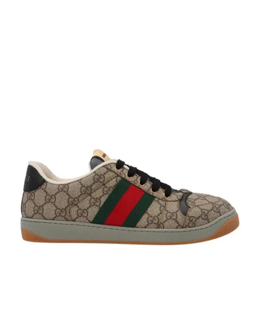 GUCCI Screener Gg Supreme Canvas Sneakers In Beige Product Image