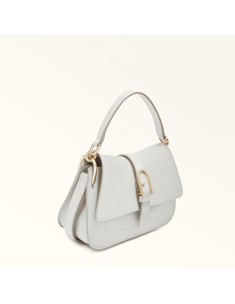 FURLA Leather Handbag In Marshmallow Product Image