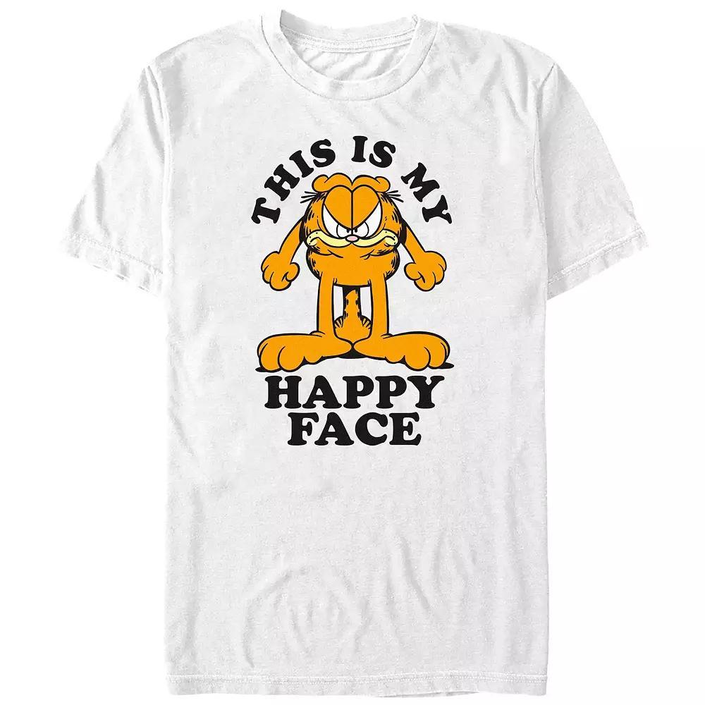 Big & Tall Garfield This Is My Happy Face Graphic Tee, Men's,  Product Image