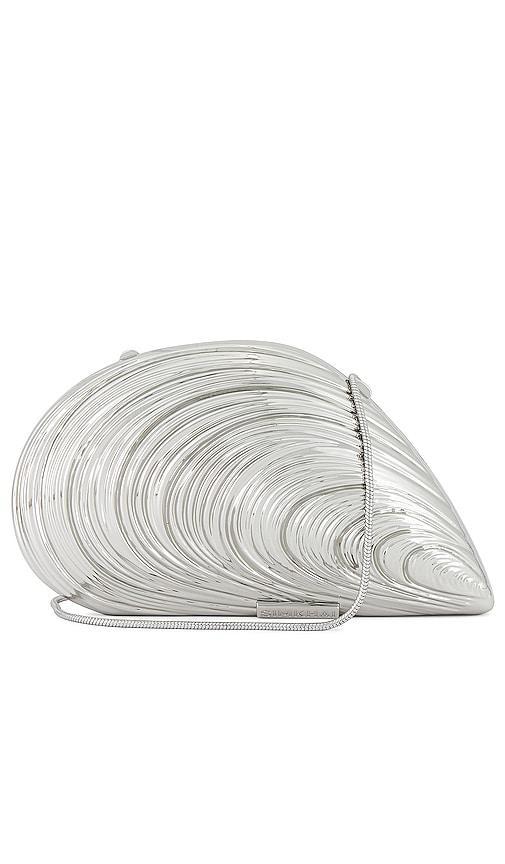 Bridget Metal Oyster Shell Clutch Bag Product Image