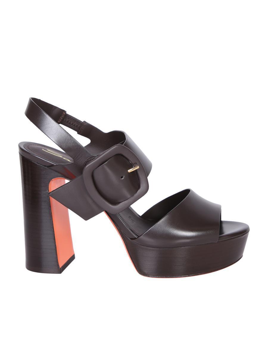 SANTONI Sandals In Brown Product Image