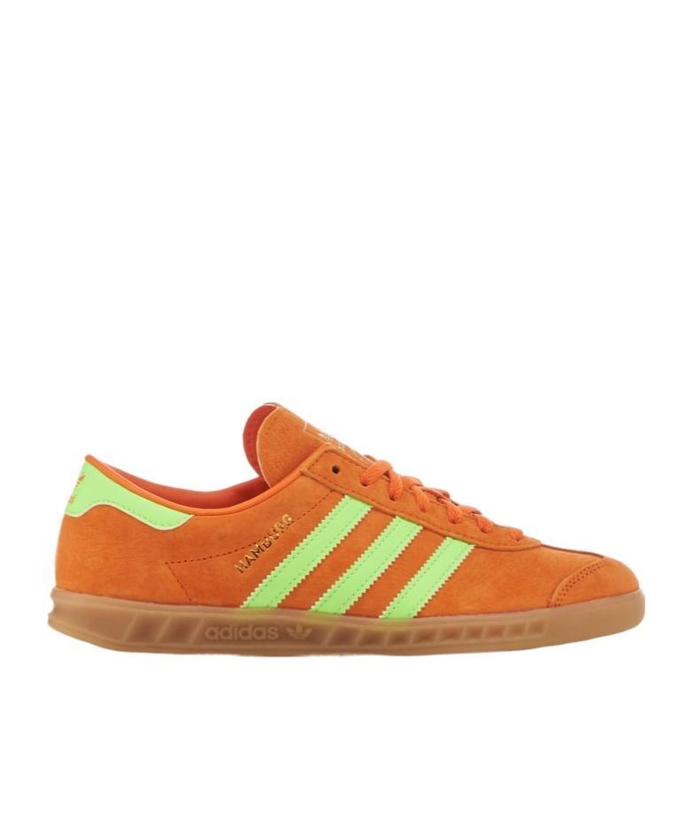 ADIDAS ORIGINALS Adidas Womens Orange Solar Hamburg Low-top Suede Trainers Product Image