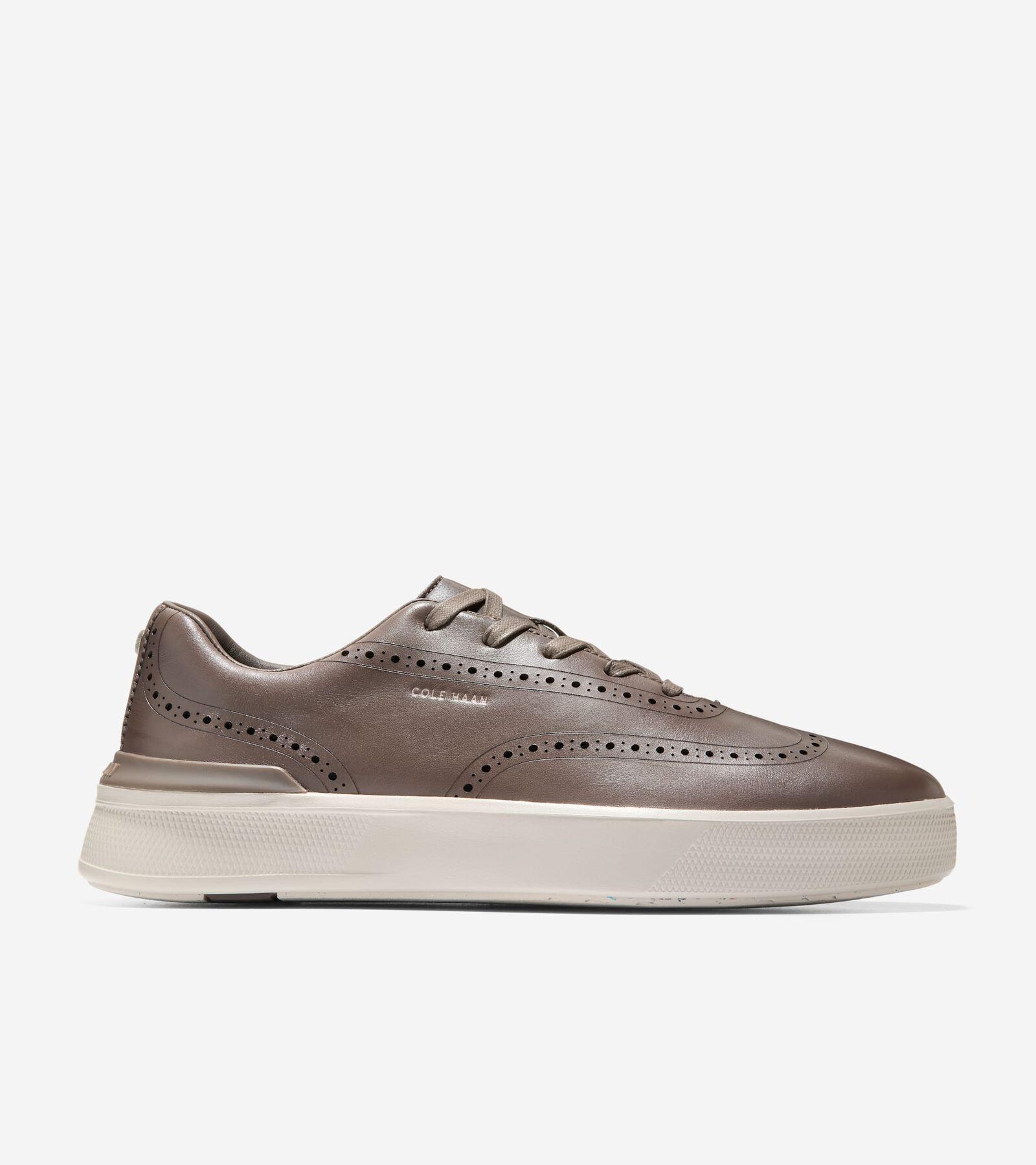 Cole Haan Grandpro Crew Wingtip Sneaker (Truffle/Silver Lining) Men's Lace-up Boots Product Image