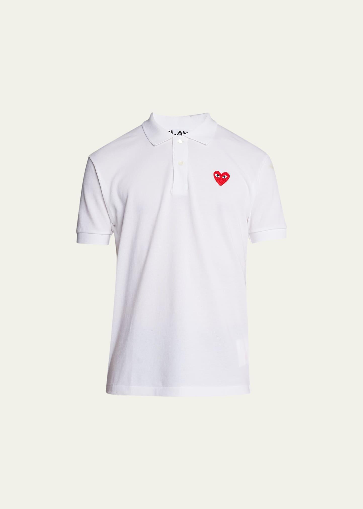 Mens Polo Shirt with Heart Product Image