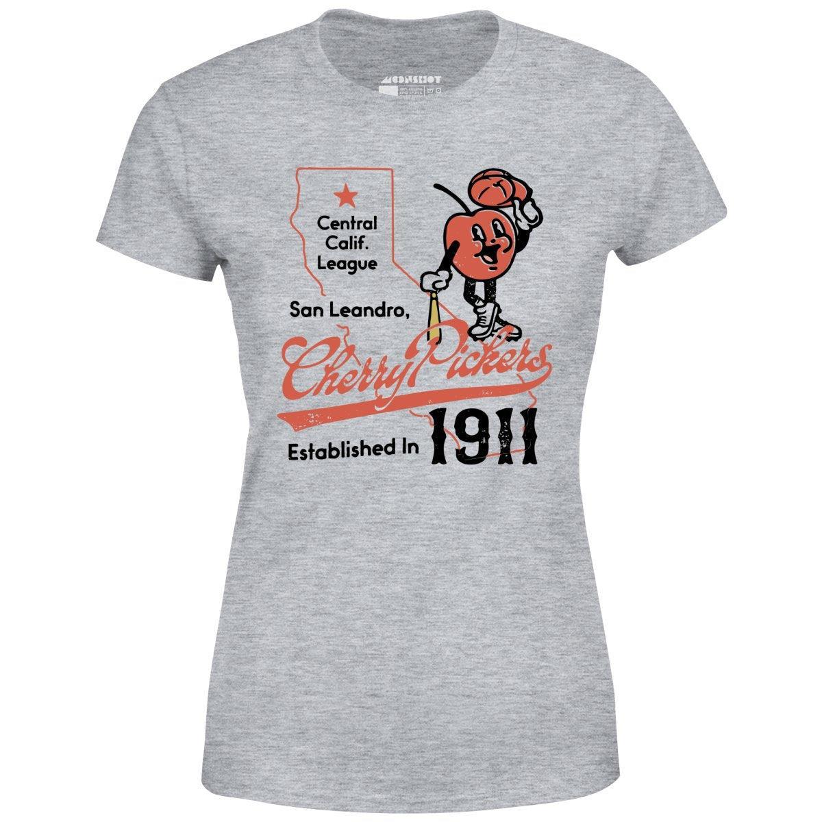 San Leandro Cherry Pickers - California - Vintage Defunct Baseball Teams - Women's T-Shirt Female Product Image