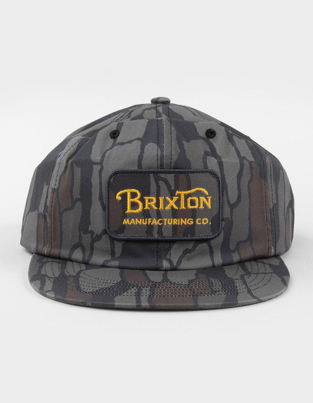 BRIXTON Grade Snapback Hat - CAMO BLACK Product Image