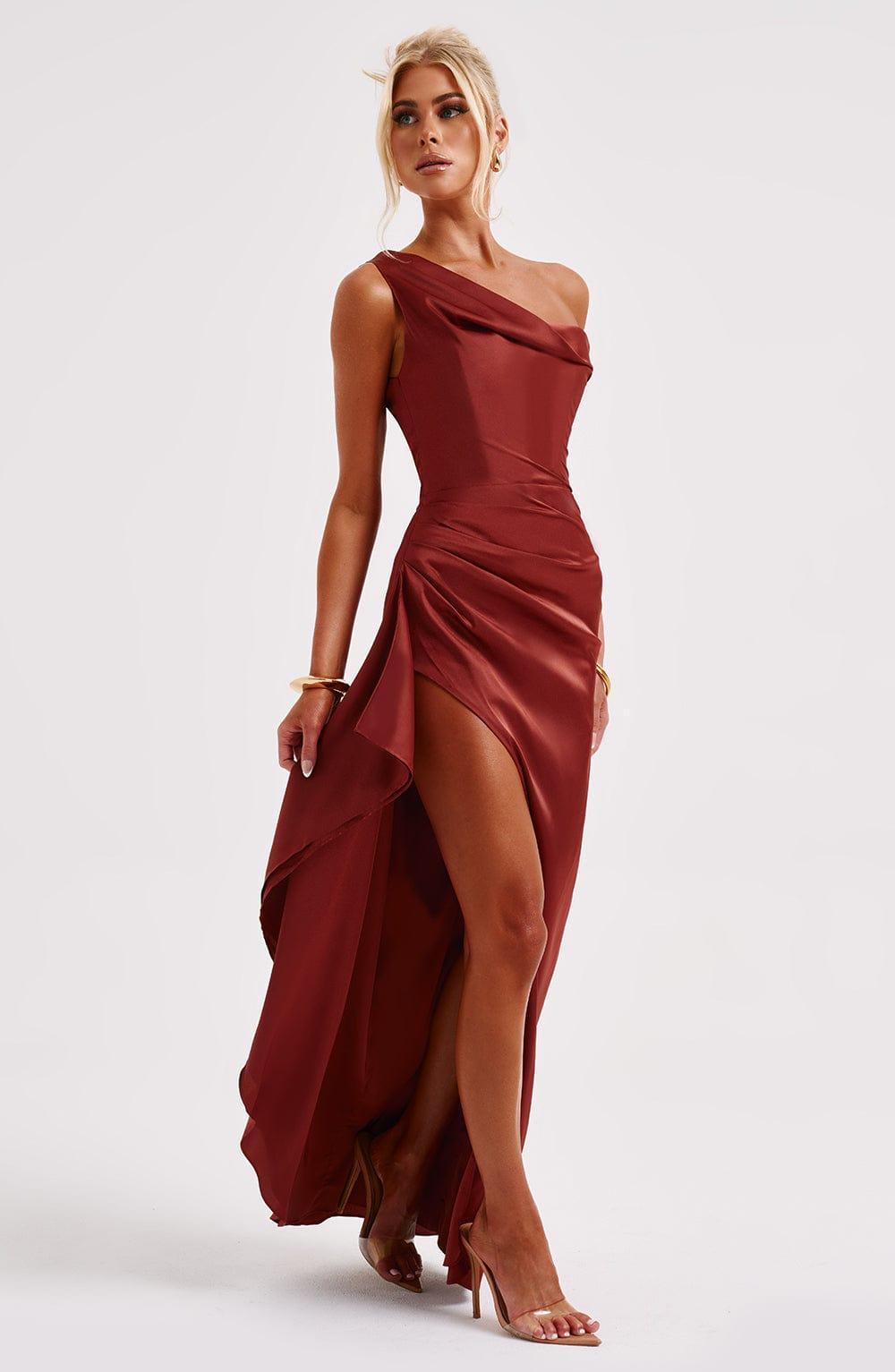 Juliene Maxi Dress - Rust Product Image