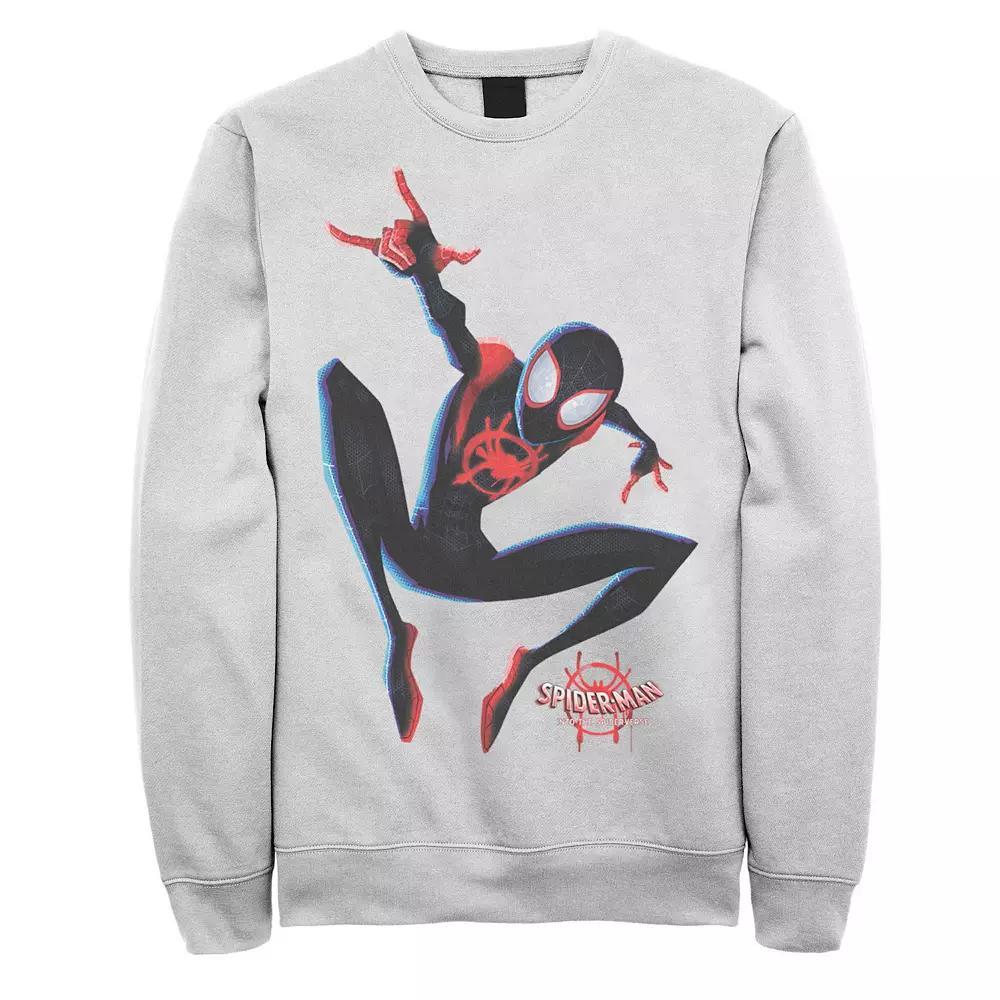Men's Marvel Spider-Man Spiderverse Miles Morales Graphic Fleece Pullover,  Product Image