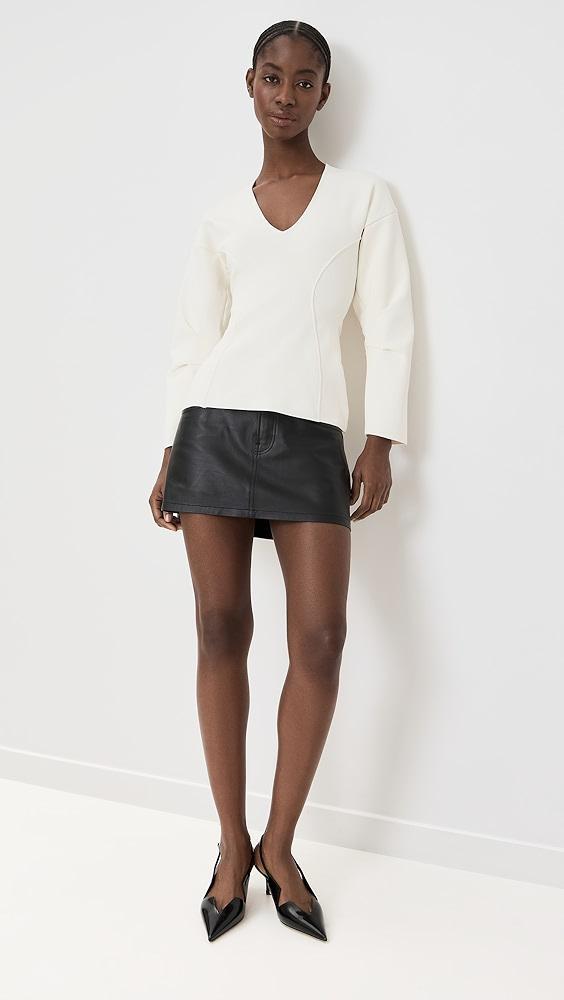 WARDROBE.NYC Matte V Neck Sweater | Shopbop Product Image