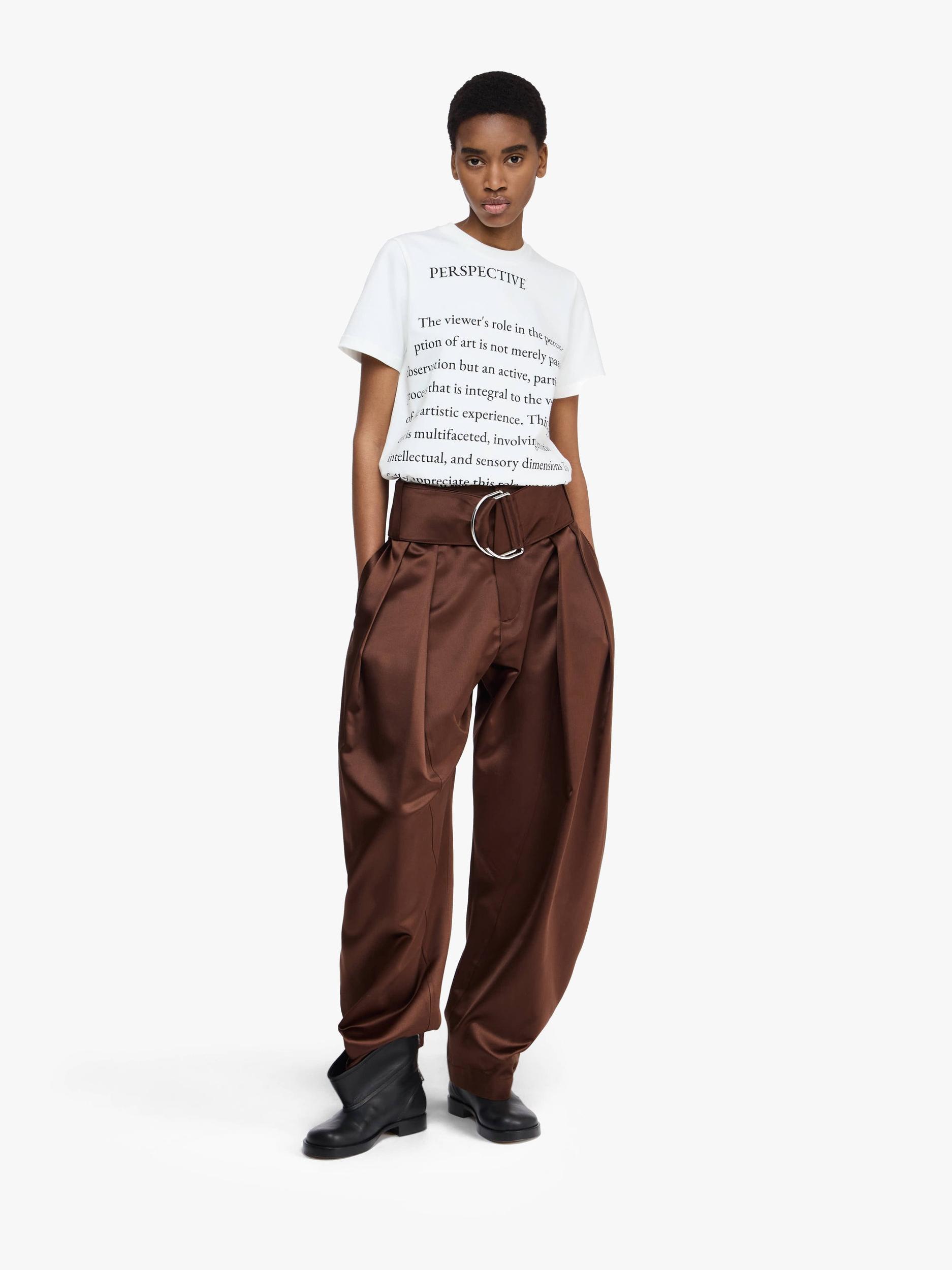 PLEATED D-RING TROUSERS Product Image