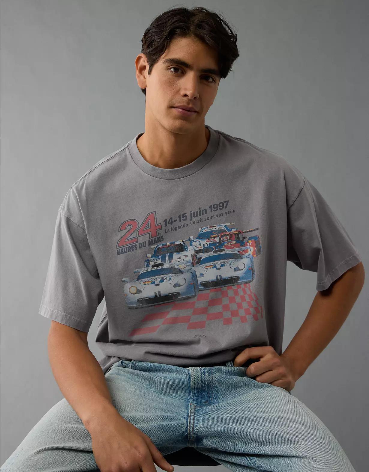 AE Boxy Le Mans Racing Graphic T-Shirt Product Image