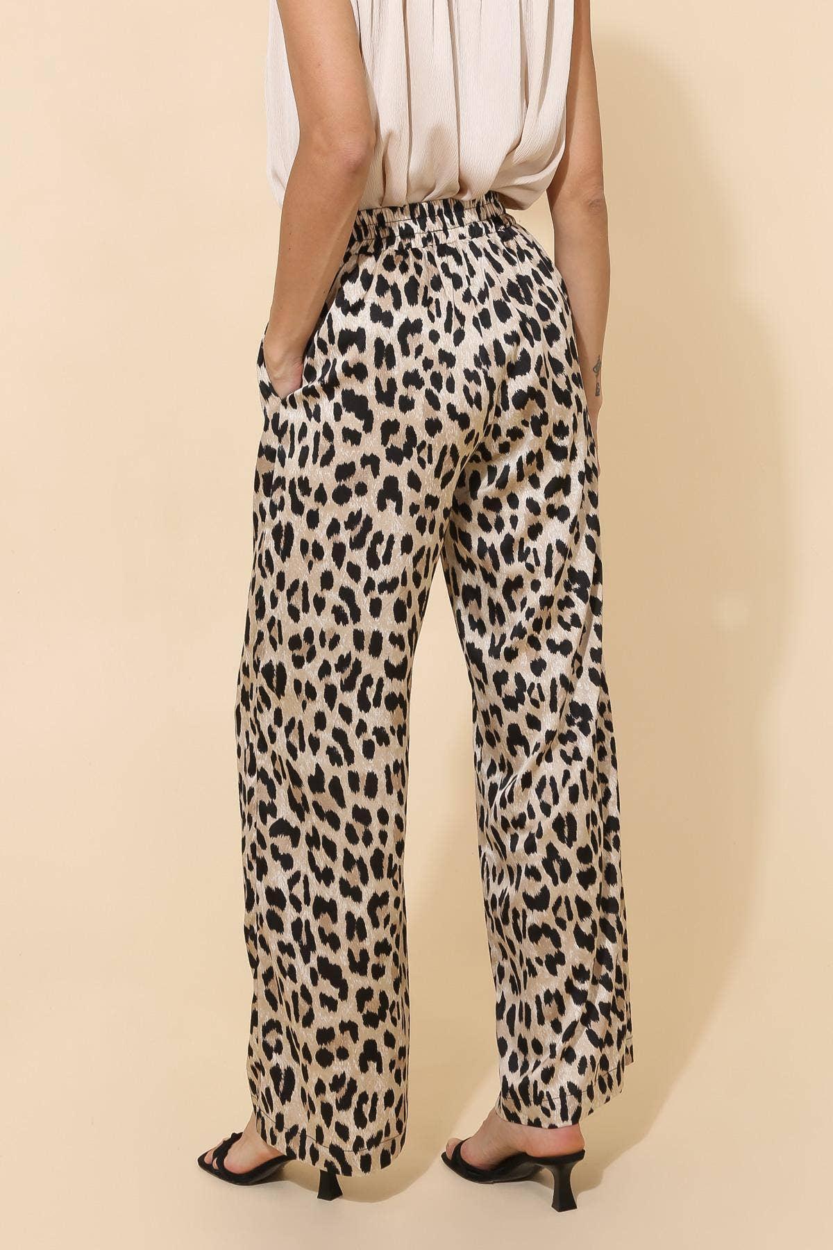 Leopard Print Pants Product Image