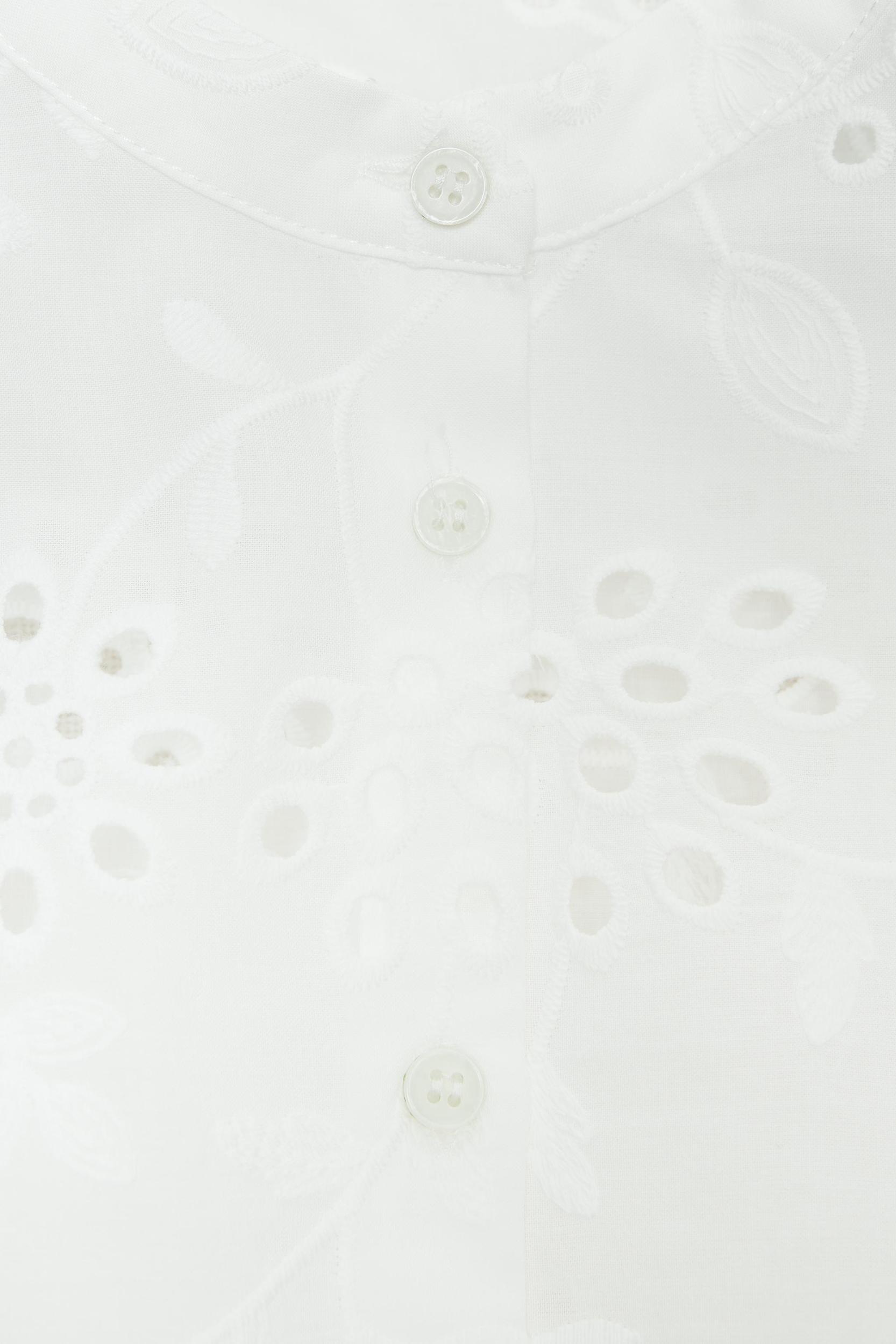 EMBROIDERED EYELET SHIRT Product Image