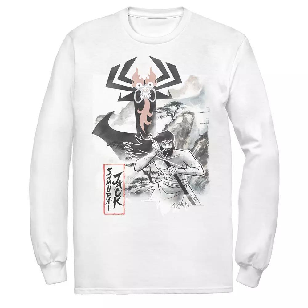 Men's Cartoon Network Samurai Jack Aku Water Color Paint Sketch Tee,  Product Image