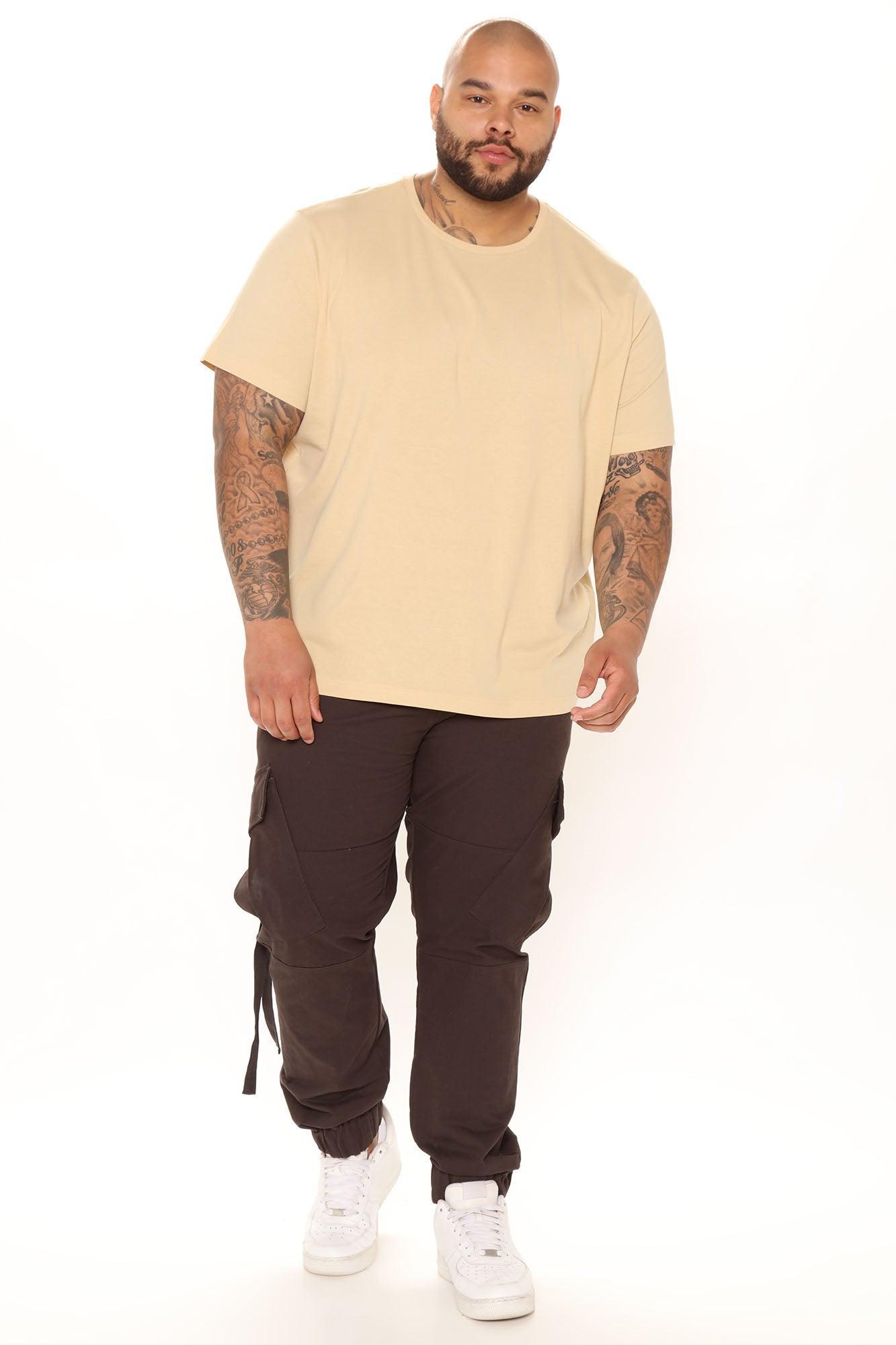 Essential Short Sleeve Crew Tee - Tan Product Image