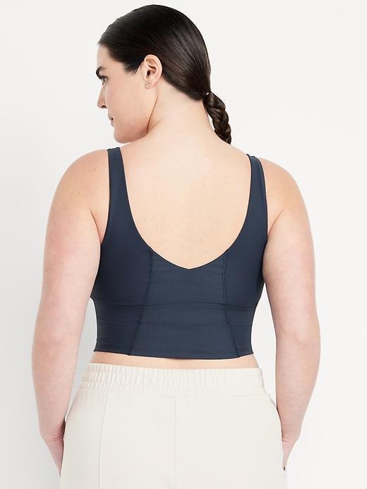 Light Support PowerSoft Rib Longline Sports Bra Product Image