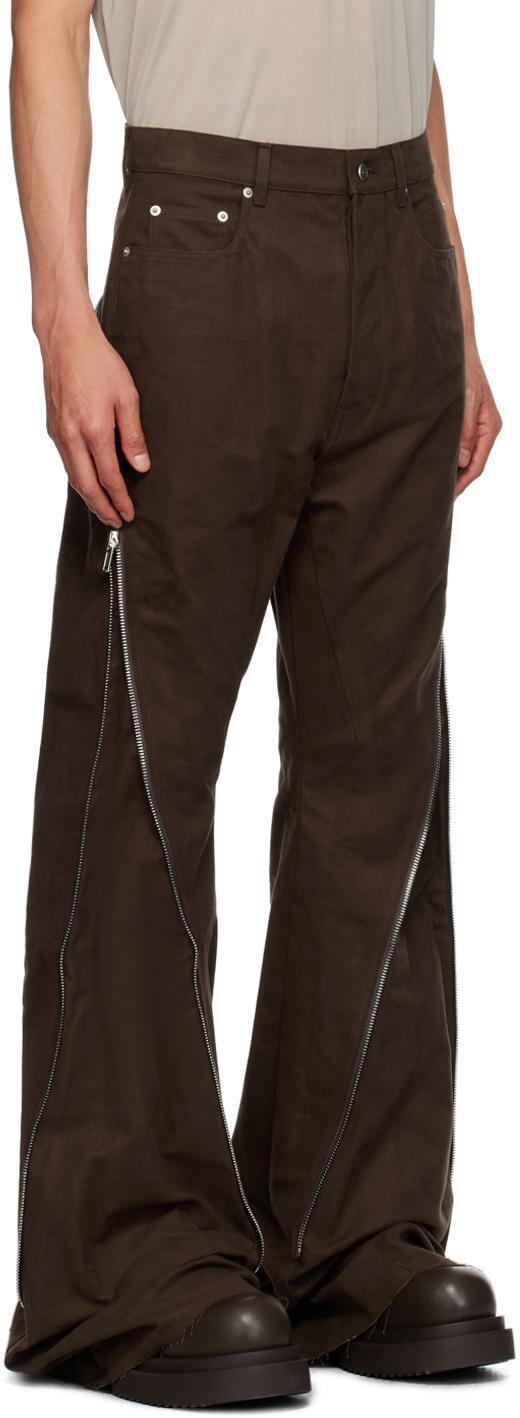 RICK OWENS Brown Bolan Banana Trousers In 04 Brown Product Image