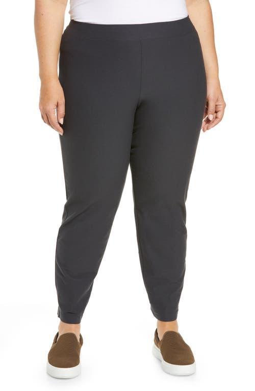 Eileen Fisher Washable Stretch Crepe Slim Leg Ankle Pants Product Image