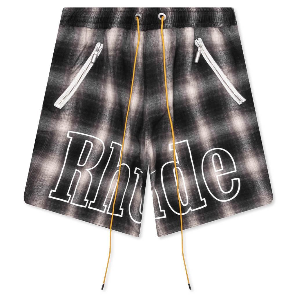 Plaid Logo Short - Black/Grey Male Product Image