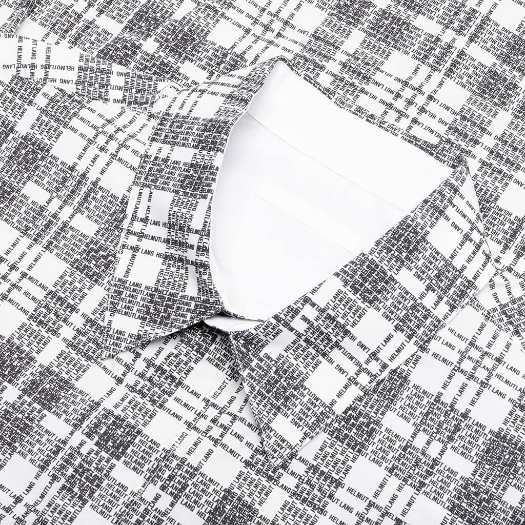 Plaid Logo Shirt - White Male Product Image