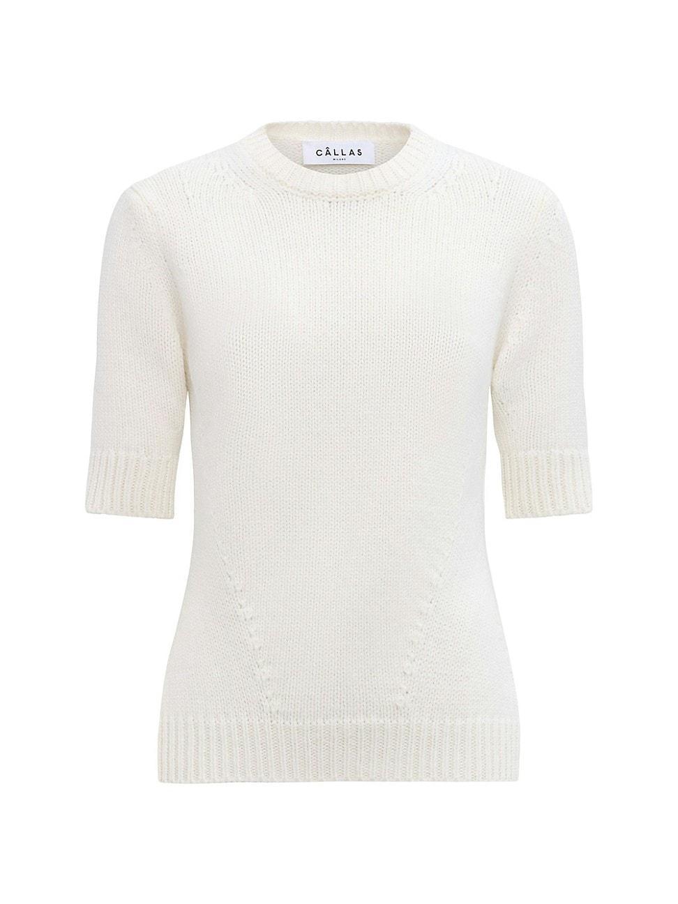 Womens Portia Crewneck Cashmere Sweater Product Image