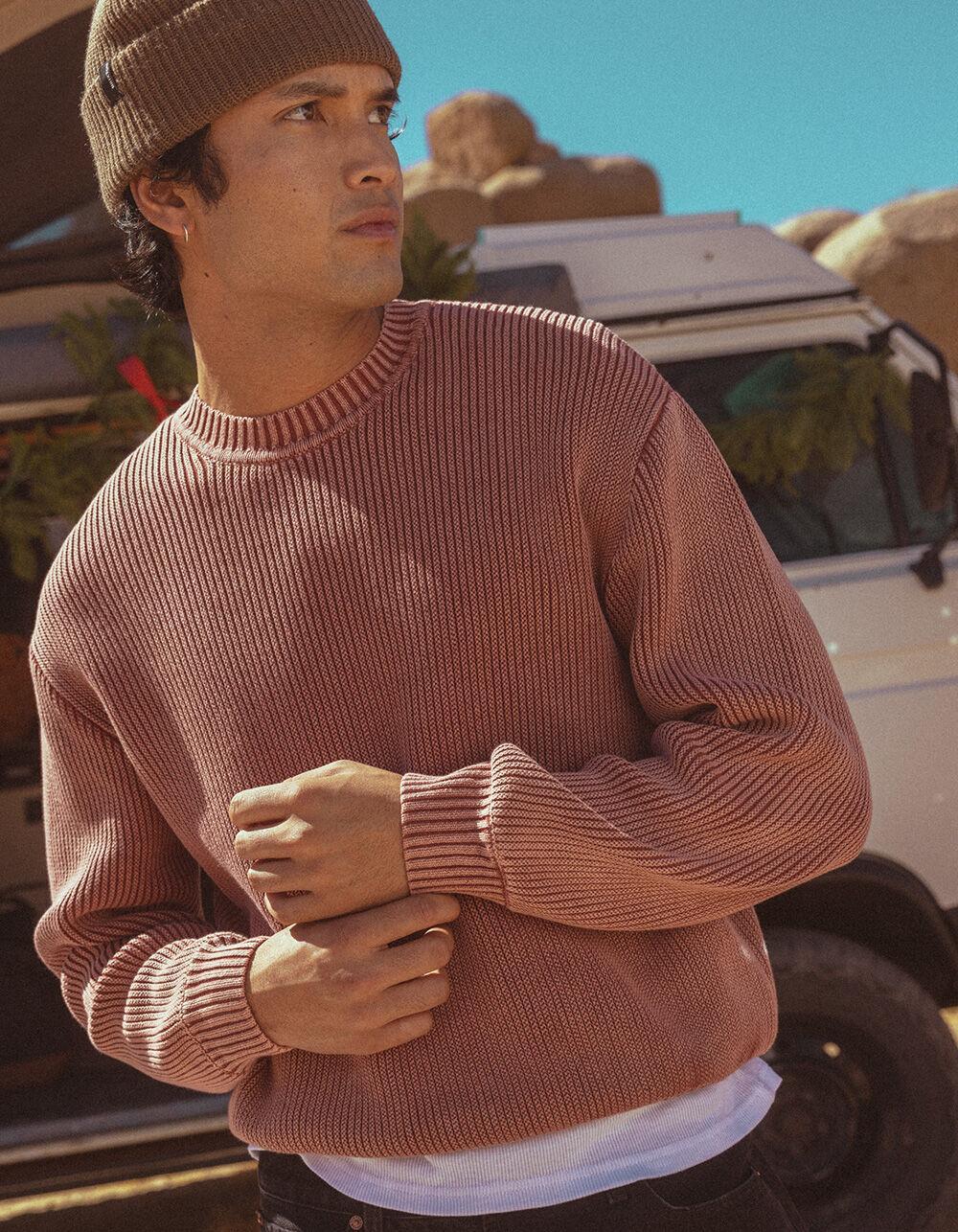 RSQ Mens Washed Ribbed Sweater Product Image