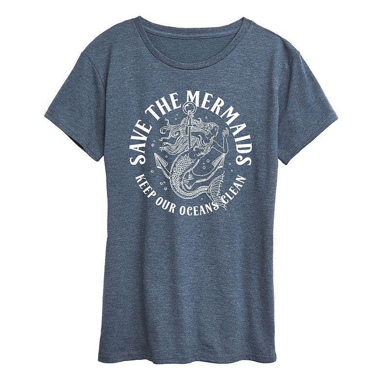 Women's Save The Mermaids Graphic Tee,  Product Image