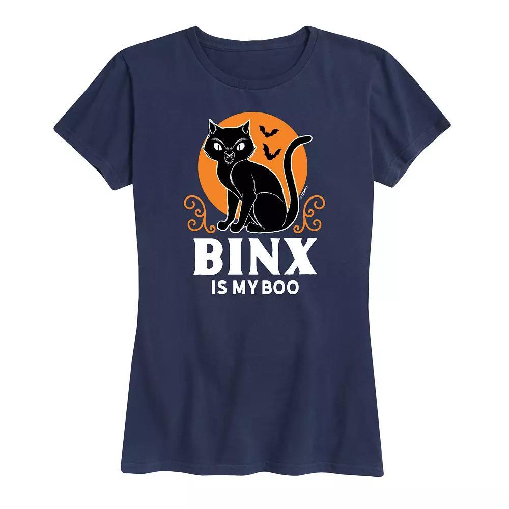 Disney's Hocus Pocus Women's Binx Is My Boo Graphic Tee, Girl's, Size: Medium, Black Product Image