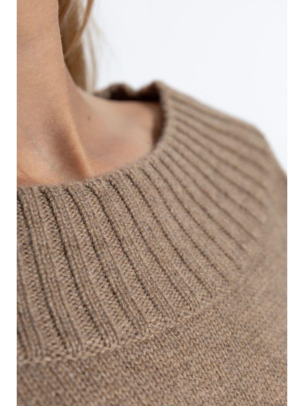 Radames Knitted Jumper In Brown Product Image