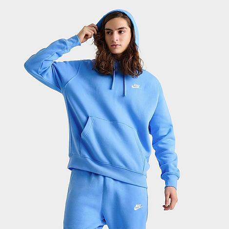 Nike Mens Nike Club Pullover Hoodie - Mens University Blue/White Product Image
