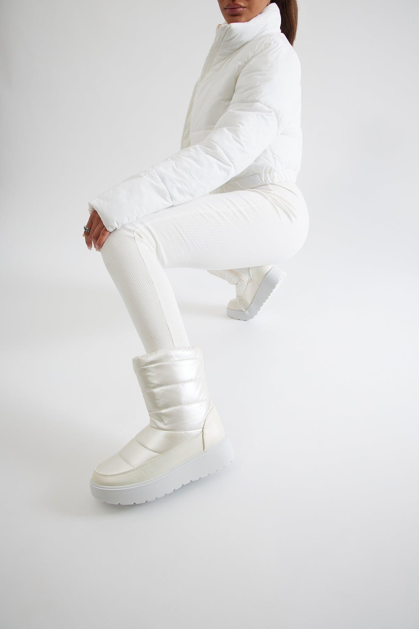 Avalanche Platform Booties - Pearl Product Image