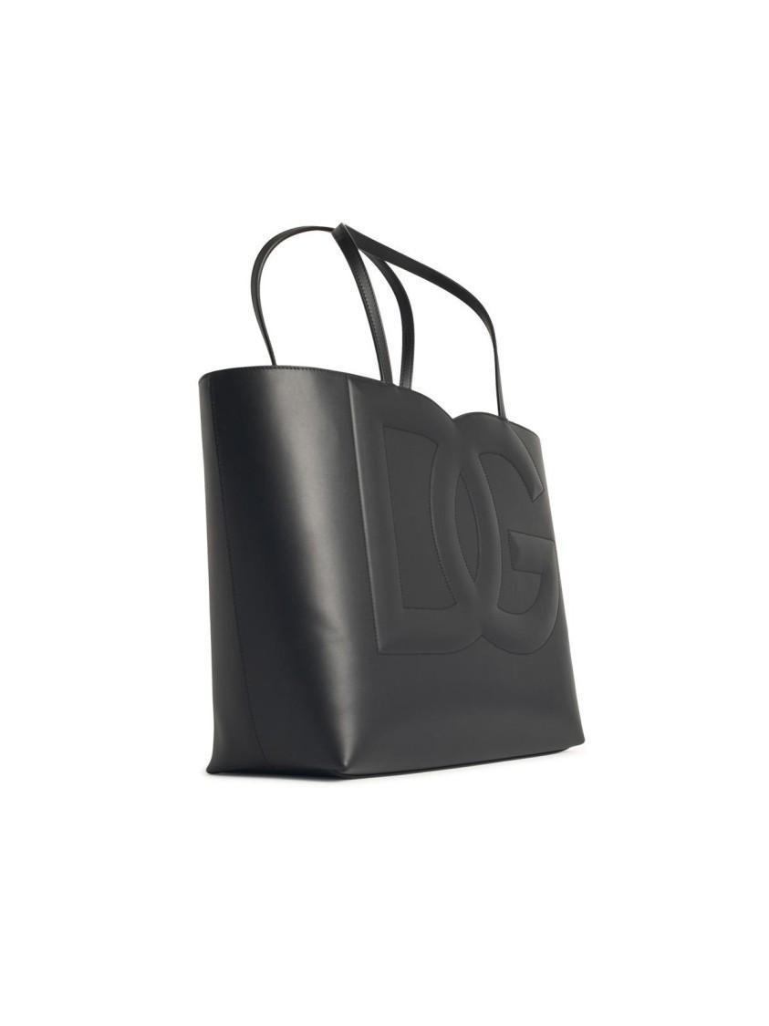 DOLCE & GABBANA Dg Logo Small Tote Bag In Black Product Image