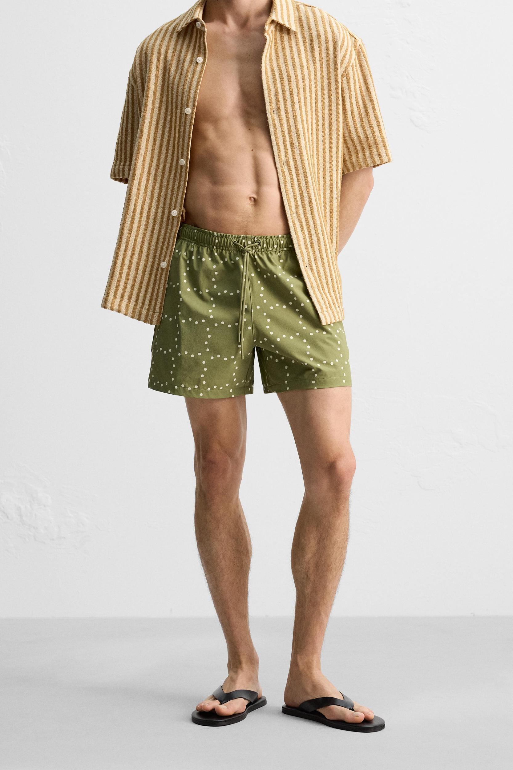 ABSTRACT PRINT MID-LENGTH SWIMSUIT Product Image