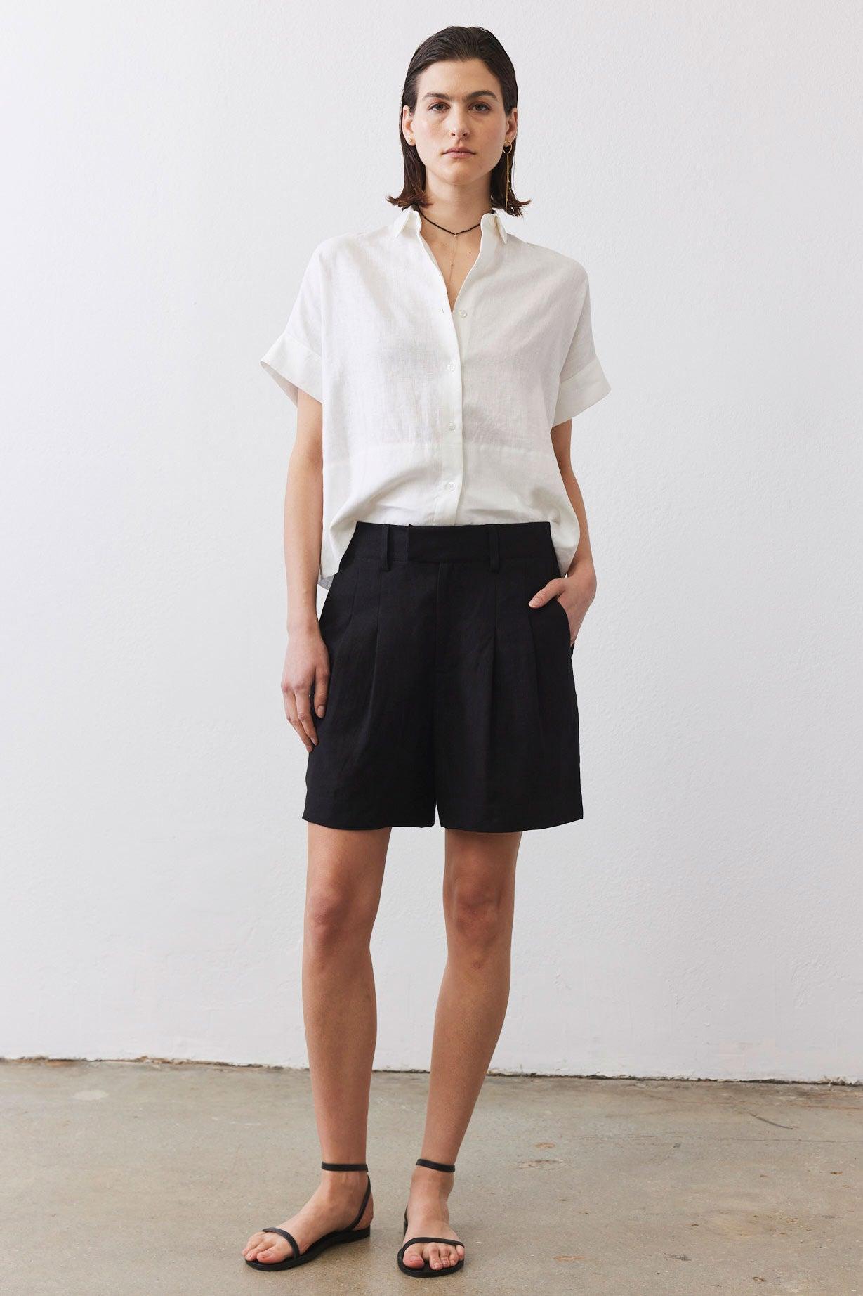 The Pleated Bermuda Shorts Product Image