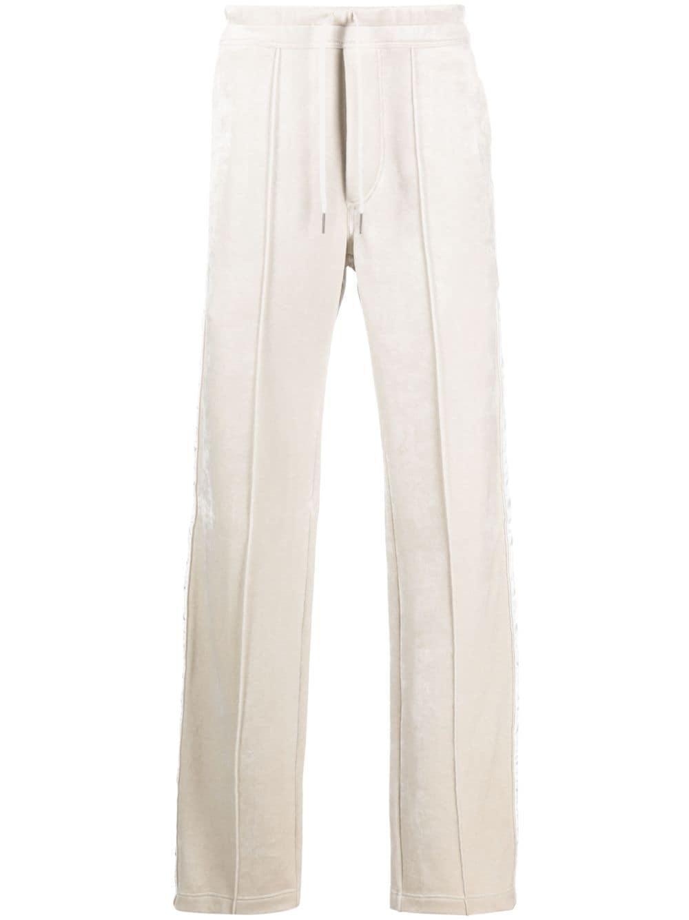 TOM FORD Drawstring Velour Track Pants In Neutrals Product Image