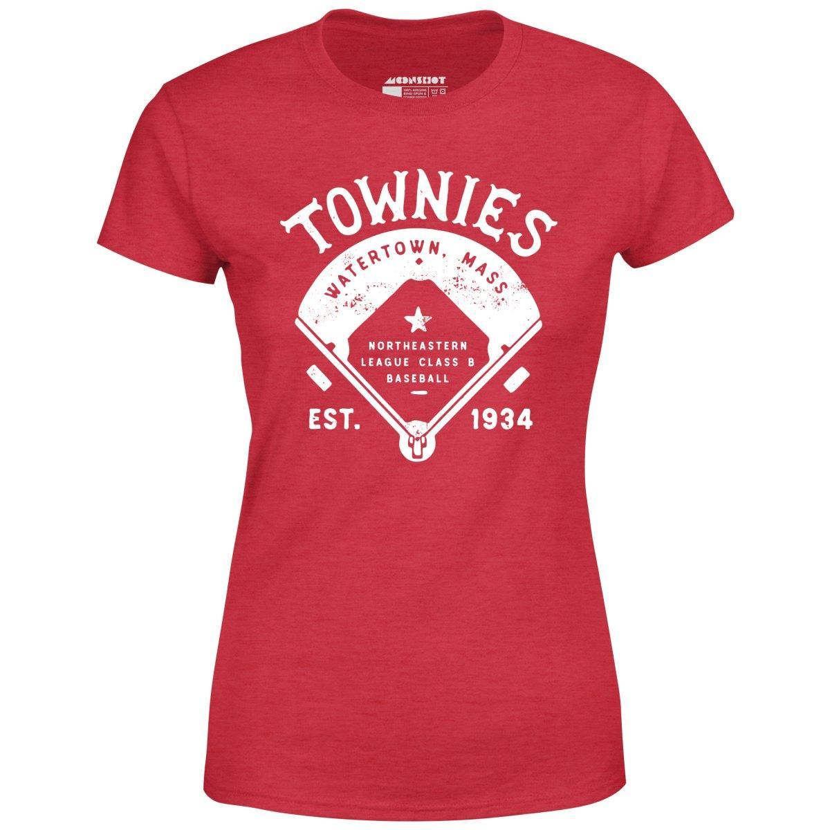 Watertown Townies - Massachusetts - Vintage Defunct Baseball Teams - Women's T-Shirt Female Product Image