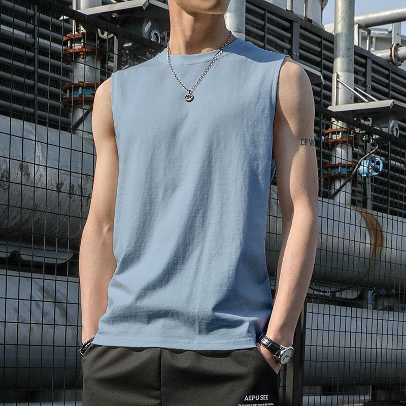 Round Neck Plain Tank Top Product Image