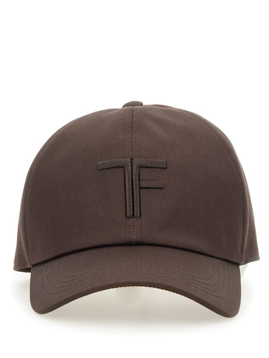 TOM FORD Baseball Hat With Logo In Brown Product Image