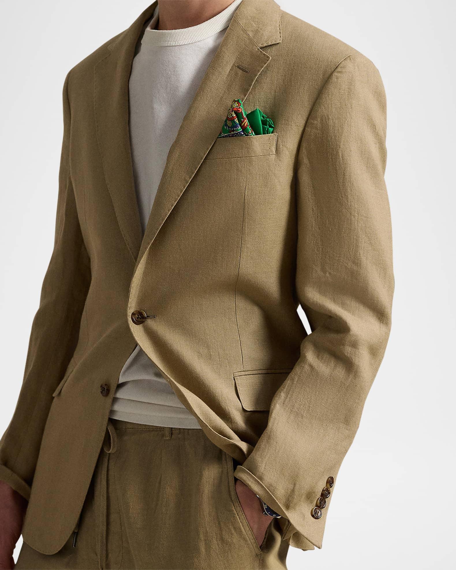 Men's Tailored Linen Suit Jacket Product Image